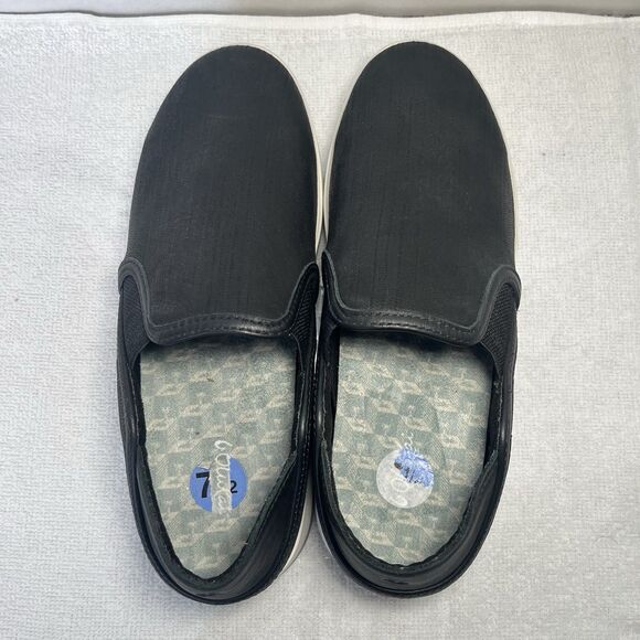 OluKai Kiihele Ili Slip In Shoes Casual Comfort Leather Black Women 7.5 - Picture 5 of 8